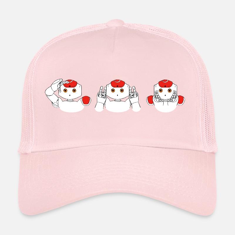Roboter hören, sehen und schweigen nicht Trucker Cap