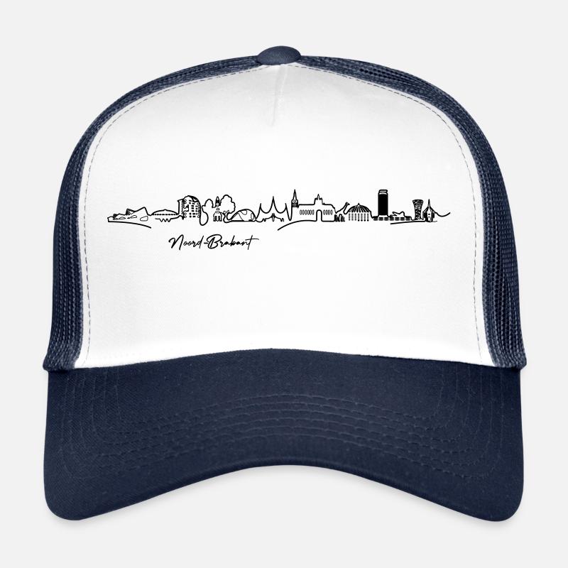 Horizon Brabant-Septentrional - NOIR (Vecteur multicolore) Casquette trucker 