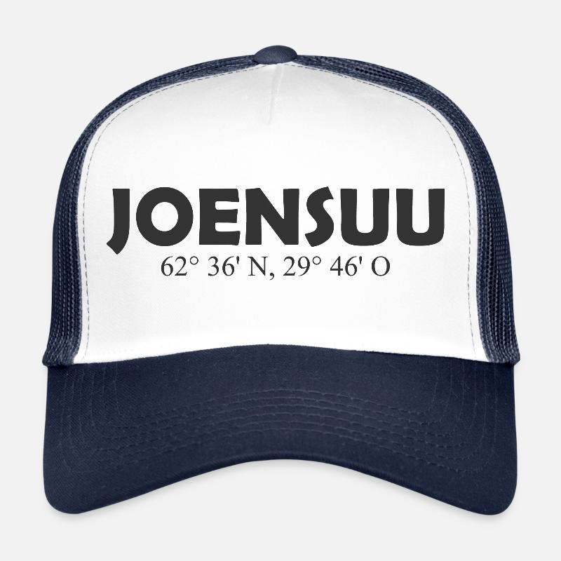 Joensuu - Finlande - Coordonnées Longitude Latitude Casquette trucker 