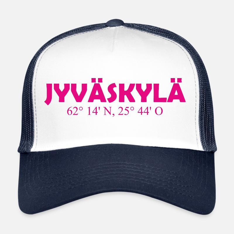 Jyväskylä - Finland - Coordinates - Longitude Trucker Cap