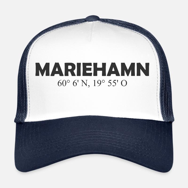 Mariehamn - Finlande - Coordonnées - Longitude Casquette trucker 