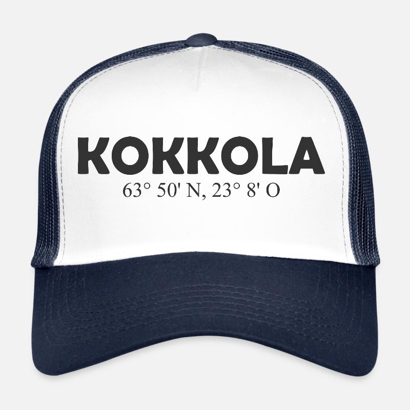 Kokkola - Finland - Coordinates Longitude Latitude Trucker Cap