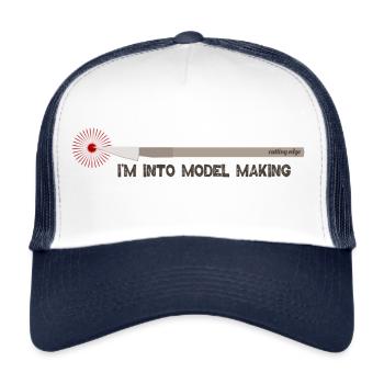 I'm into Model Making - Trucker Cap - Weiß/Navy - Vorne