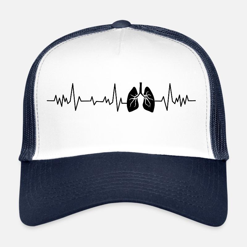 Heartbeat, lungs Trucker Cap