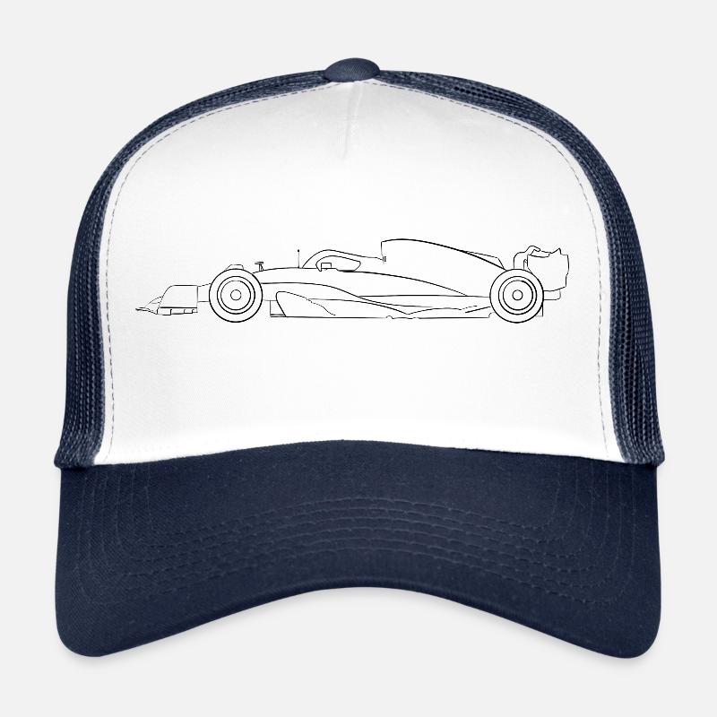 Rennauto - Trucker Cap - Weiß/Navy