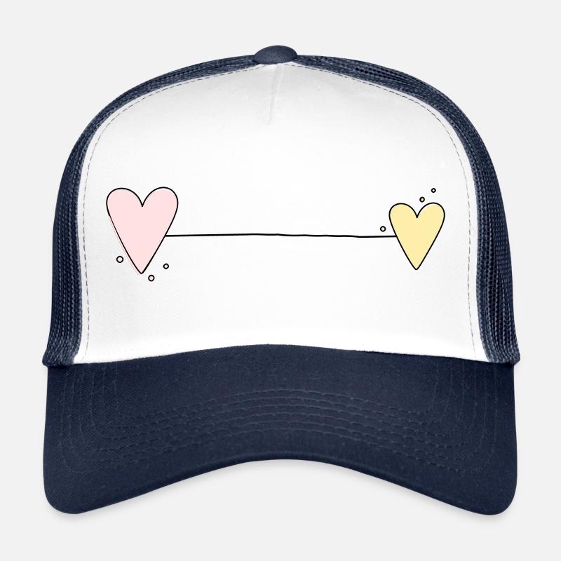 Ligne du cœur horizontale Casquette trucker 