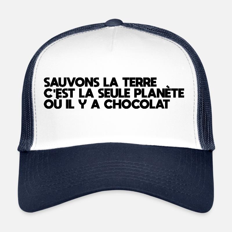 let's save the earth and are chocolate Trucker Cap