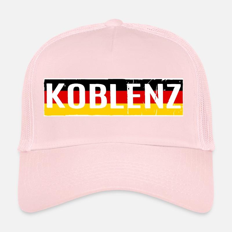 COBLENCE ALLEMAGNE DRAPEAU DRAPEAU ALLEMAGNE Casquette trucker 