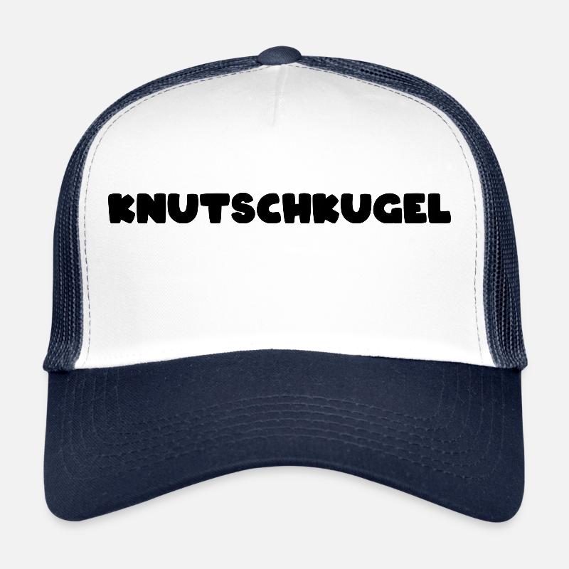 Knutschkugel - kleines Auto - Trucker Cap - Weiß/Navy