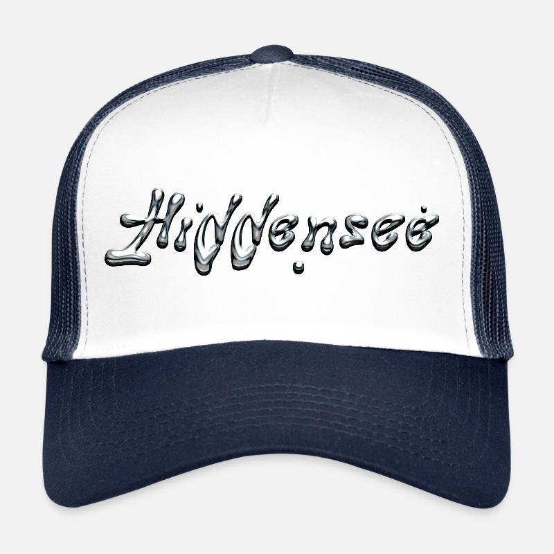 Hiddensee chrome Schriftzug - Trucker Cap - Weiß/Navy
