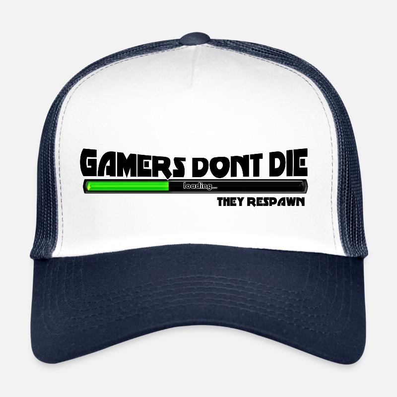 Gamers don´t die GamingParodie Lustig Geschenkidee Trucker Cap
