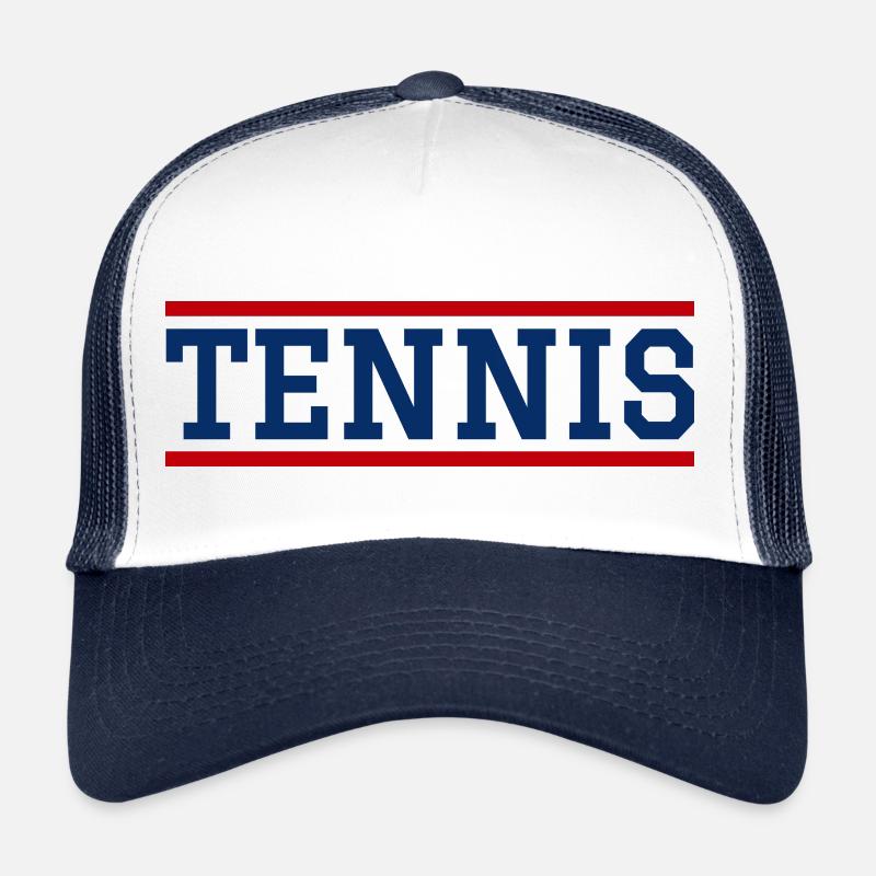 TENNIS - Trucker Cap - Weiß/Navy