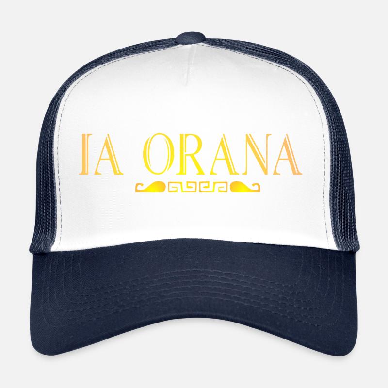 IA ORANA (Sunset) - Trucker Cap - white/navy