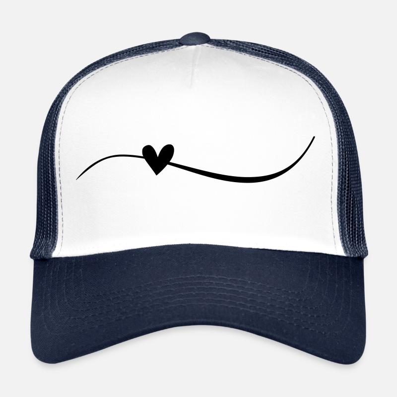 Linie mit Herz Trucker Cap