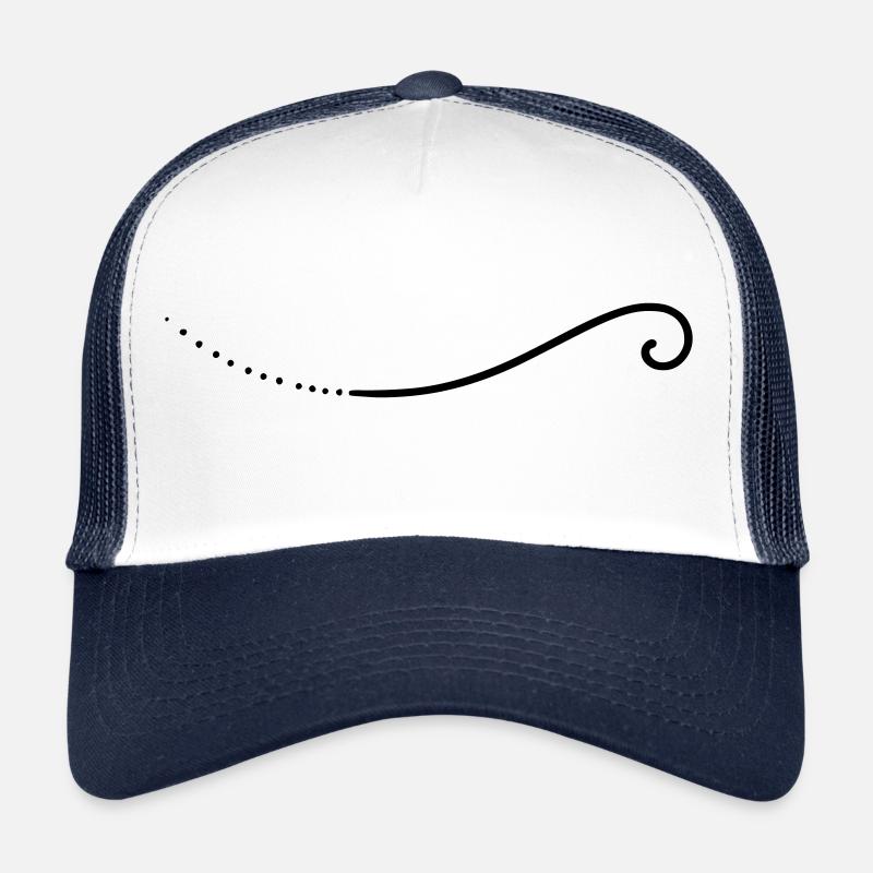 Schnörkel Linie Trucker Cap