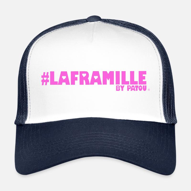 Laframille - Casquette trucker  - blanc/marine