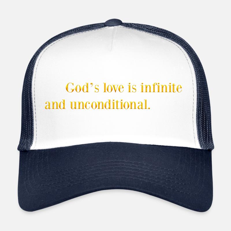 L’amour de Dieu est infini et inconditionnel Casquette trucker 