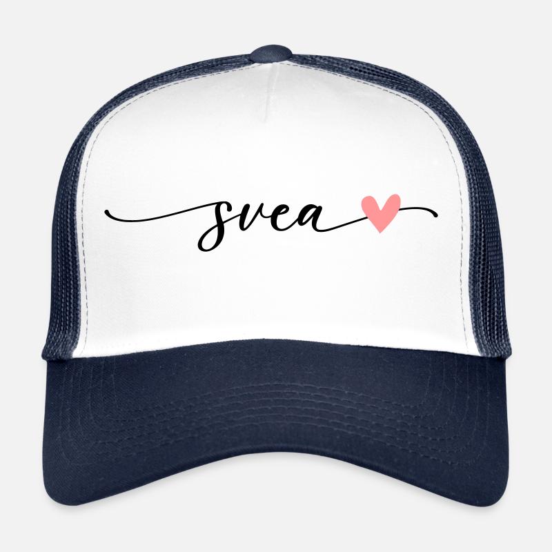 Police de calligraphie Svea Name Casquette trucker 