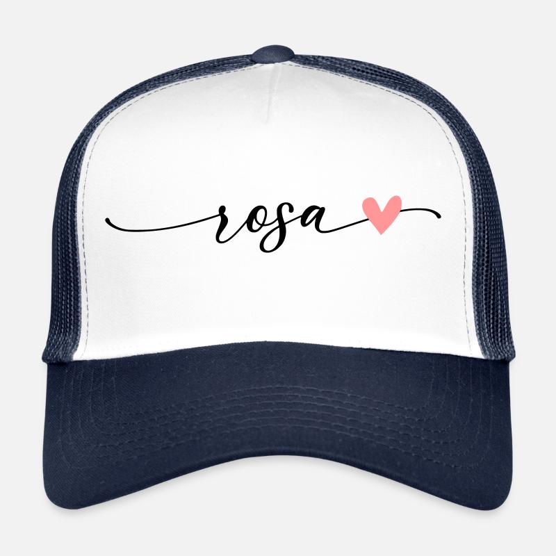 Pink Name Calligraphy Font Trucker Cap