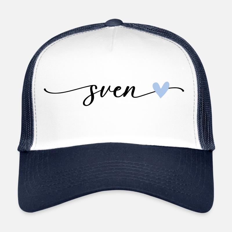 Sven Name Calligraphy Font Trucker Cap