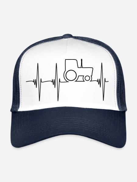 Tractor puls 01 - Trucker Cap - white/navy - Front