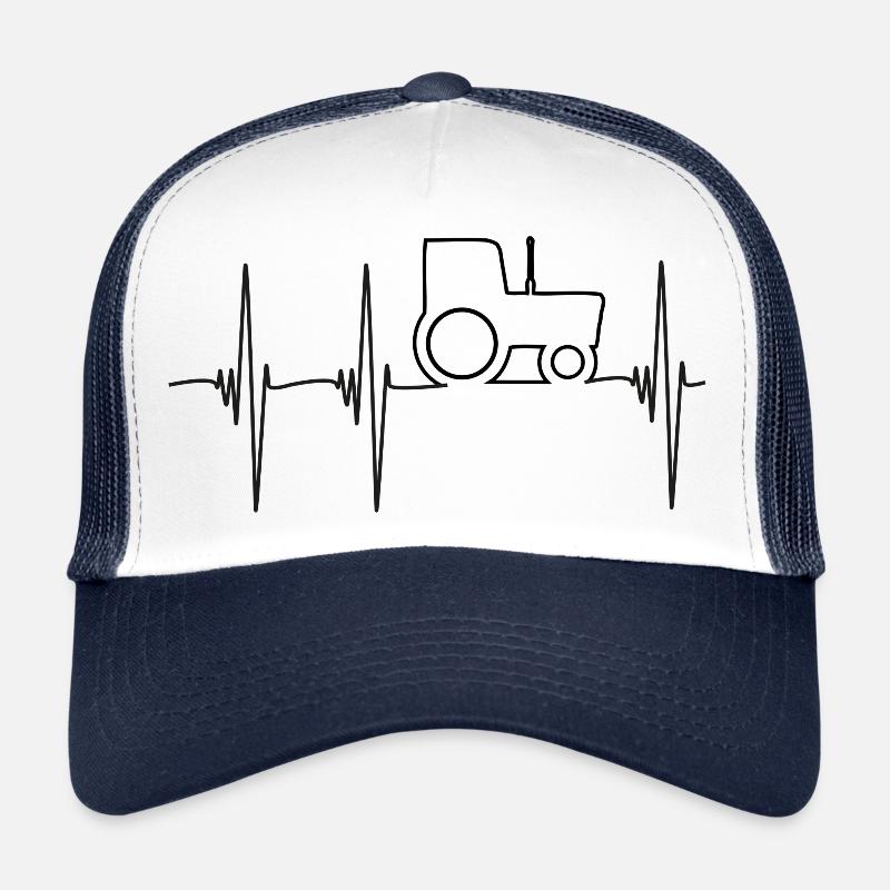 Traktor puls 01 - Trucker Cap - Weiß/Navy