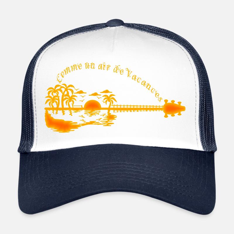 Tropical sunset on pier Trucker Cap