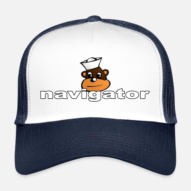 NAVIGATOR - Trucker Cap - Weiß/Navy