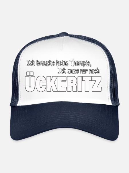 Therapy ÜCKERITZ - Trucker Cap - white/navy - Front