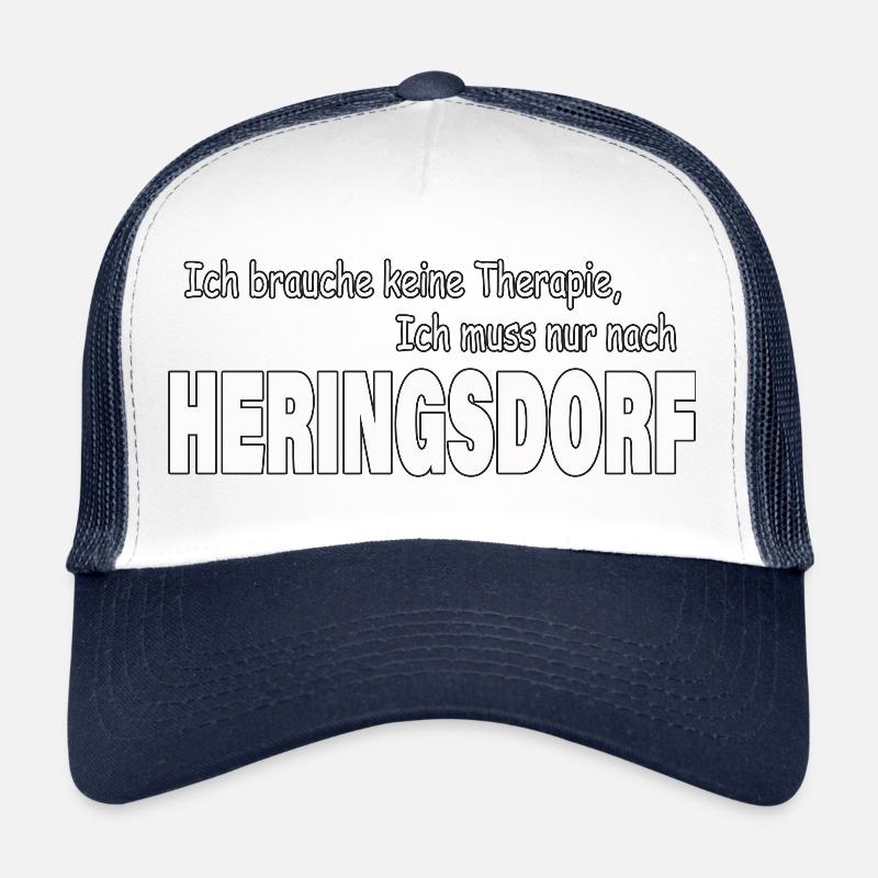 Therapie HERINGSDORF - Trucker Cap - Weiß/Navy