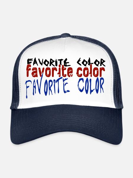 Favori - Casquette trucker  - blanc/marine - Devant