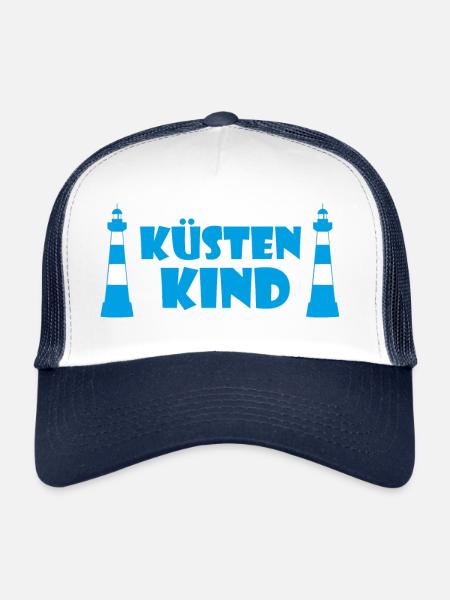 Coastal Child - Trucker Cap - white/navy - Front