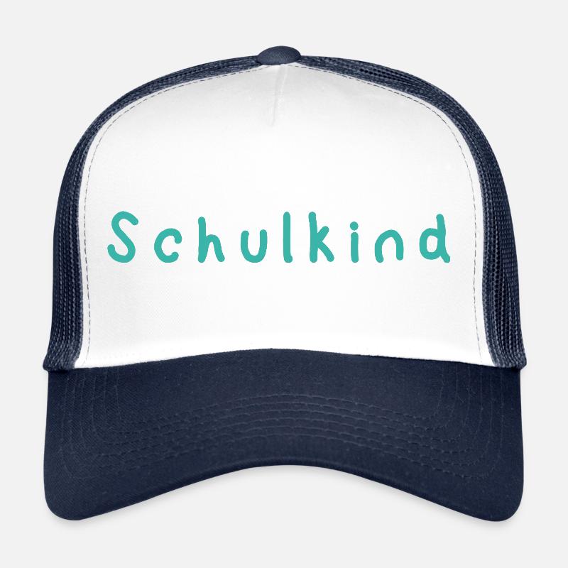 Schulkind - Trucker Cap - Weiß/Navy