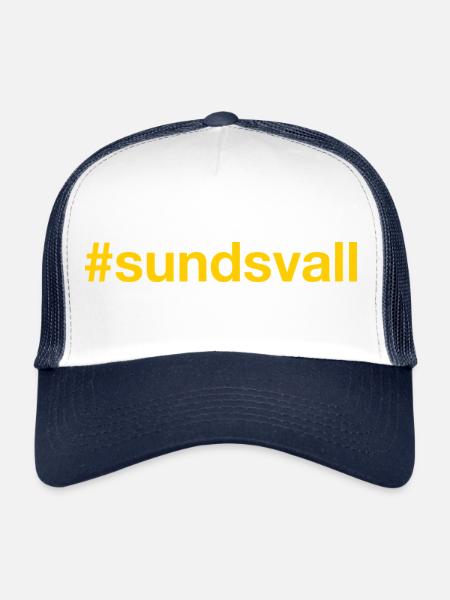 Sundsvall Sverige Suède Schweden - Casquette trucker  - blanc/marine - Devant