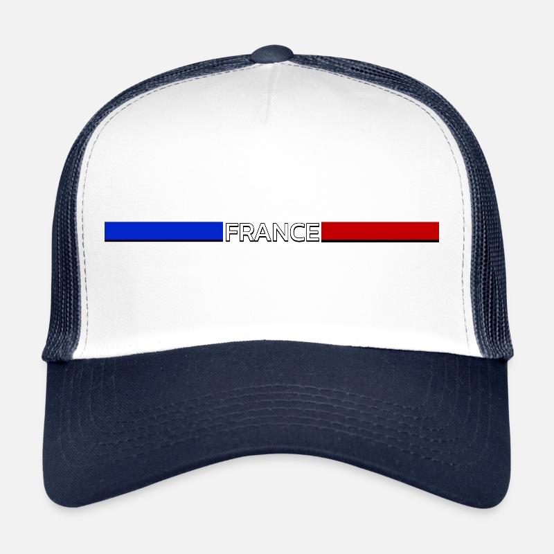 Frankreich fan flagge trikot Trucker Cap