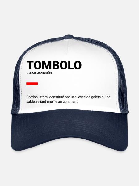 Tombolo - Casquette trucker  - blanc/marine - Devant