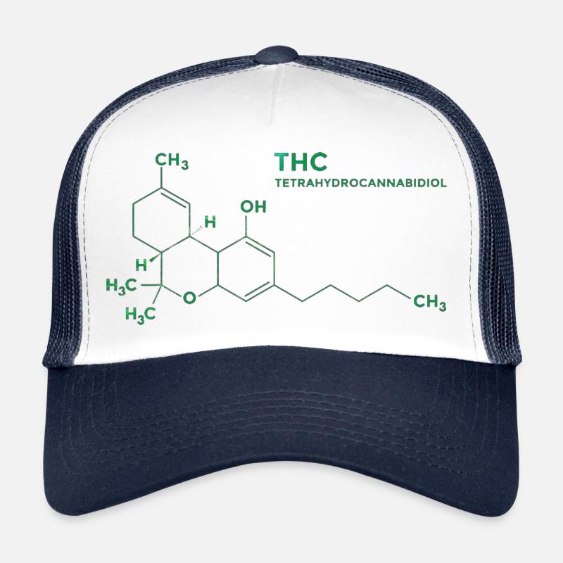thc molecule Trucker Cap
