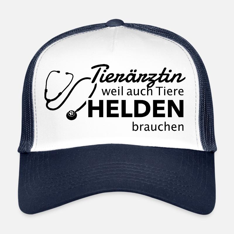 Tierärztin Tierarzt Hund Katze Tier Geschenk Held Trucker Cap