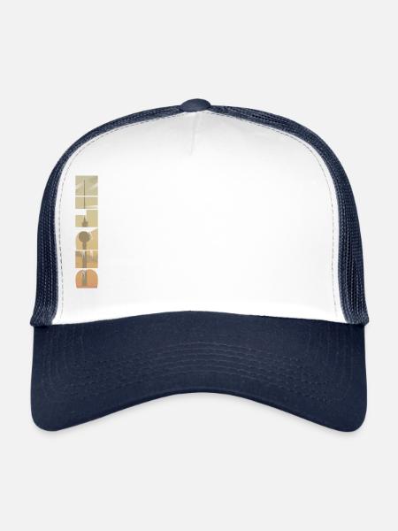 Berlin tower - Trucker Cap - white/navy - Front