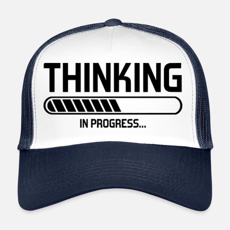 Thinking in Progress - Trucker Cap - Weiß/Navy