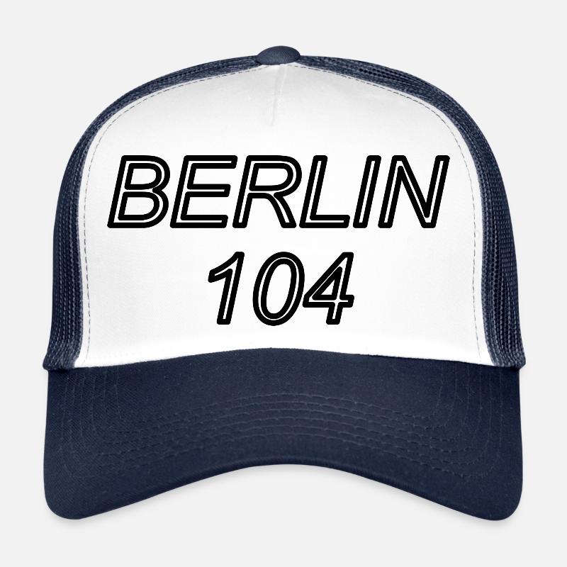 BERLIN PRENLAUER-BERG 104 - Trucker Cap - Weiß/Navy