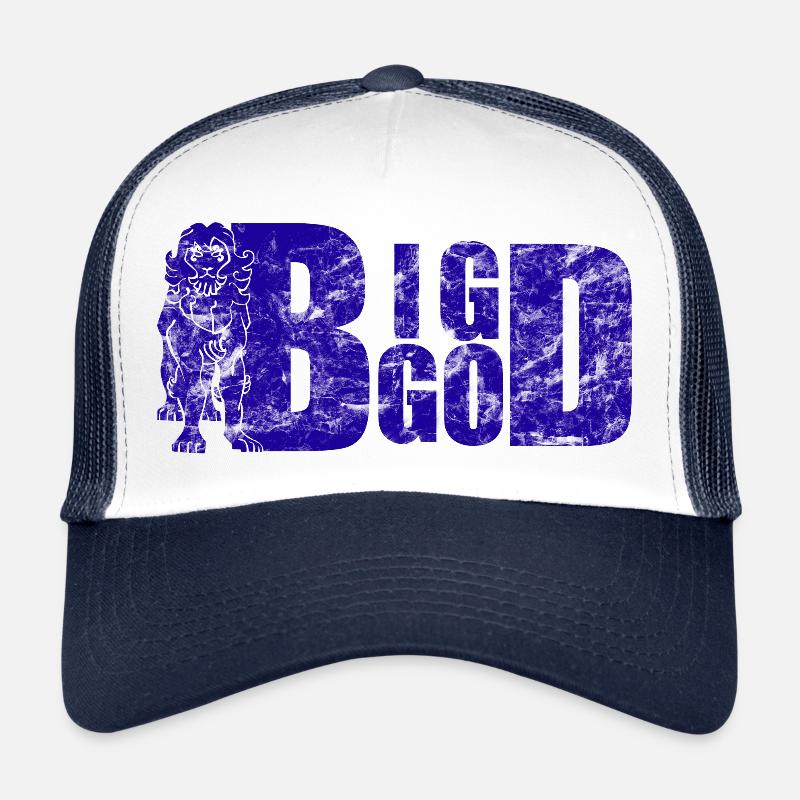 Big God Blue Paper - Casquette trucker  - blanc/marine
