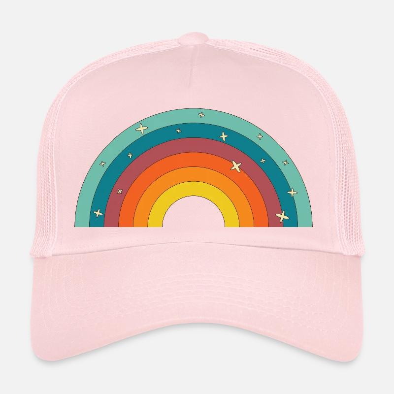 Arc-en-Ciel Rétro Casquette trucker 