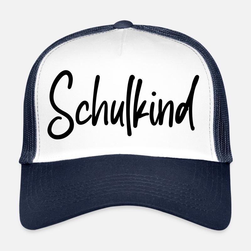 Schulkind - Einschulung Erstklässler - Trucker Cap - Weiß/Navy
