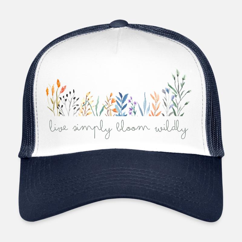 vivre simplement fleurir sauvagement I fleurs sauvages Casquette trucker 
