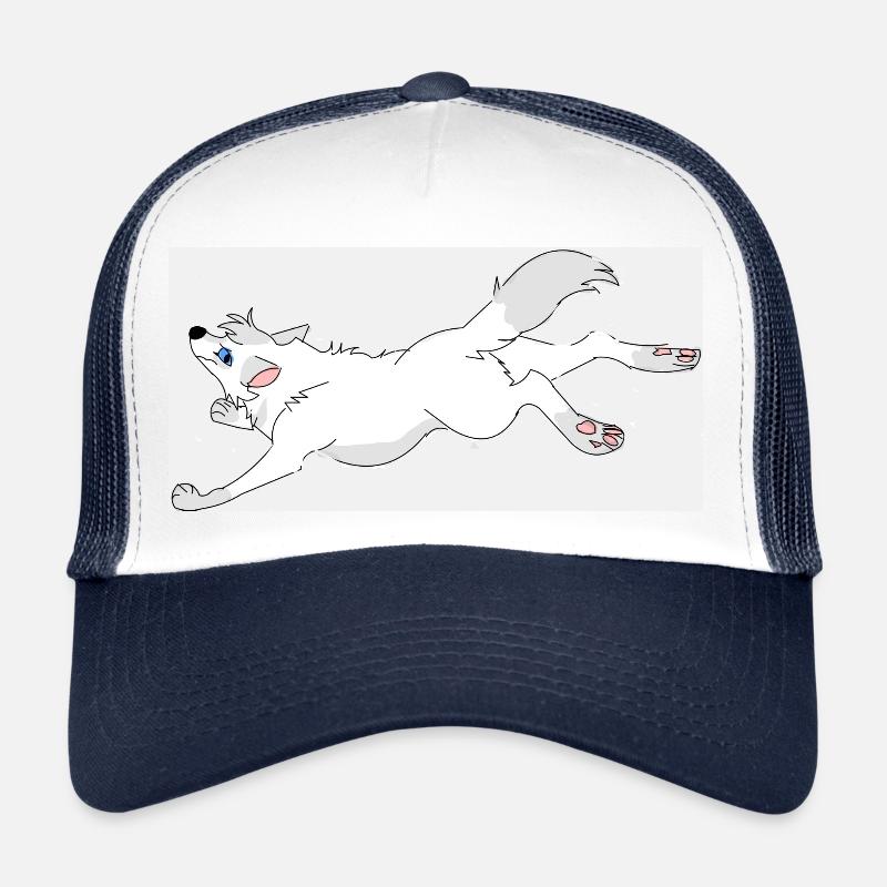 Wegspringender Wolf Trucker Cap