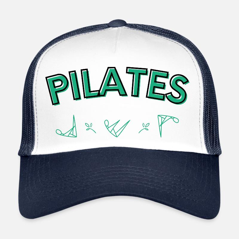 Pilates Verschiedene Positionen - Trucker Cap - Weiß/Navy
