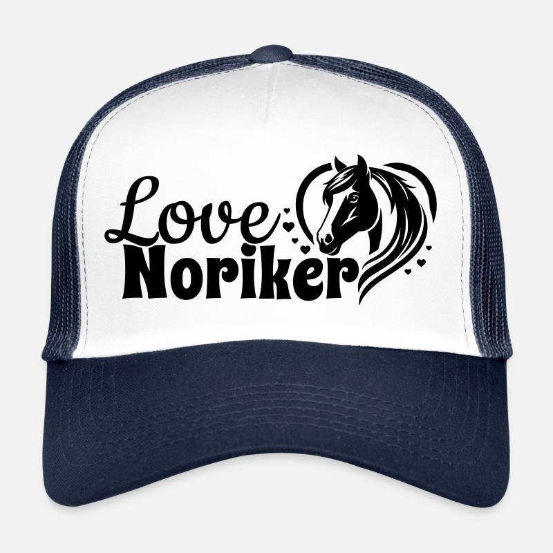 Noriker Love Heart Tête De Cheval Casquette trucker 