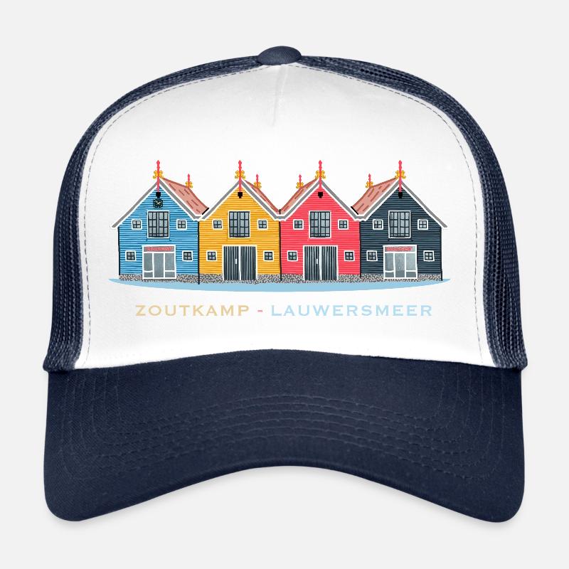 Zoutkamp, Groningen, Niederlande, bunte Häuser Trucker Cap