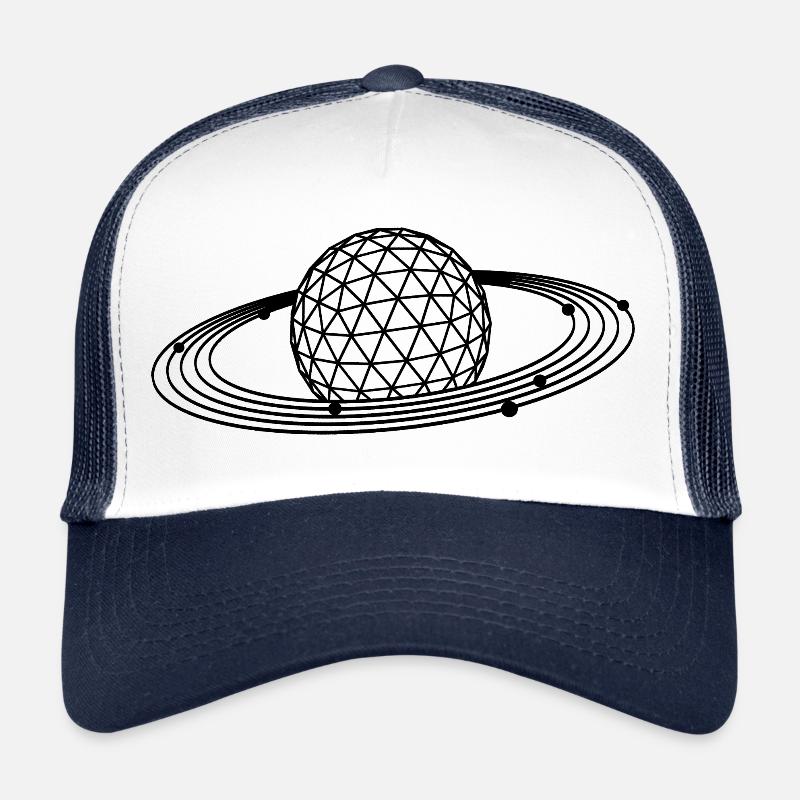 Saturn Planeten Geometrie Trucker Cap